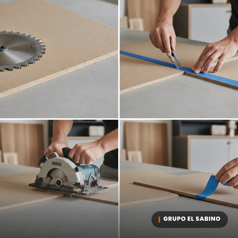 Procedimiento paso a paso para cortar MDF sin astillar